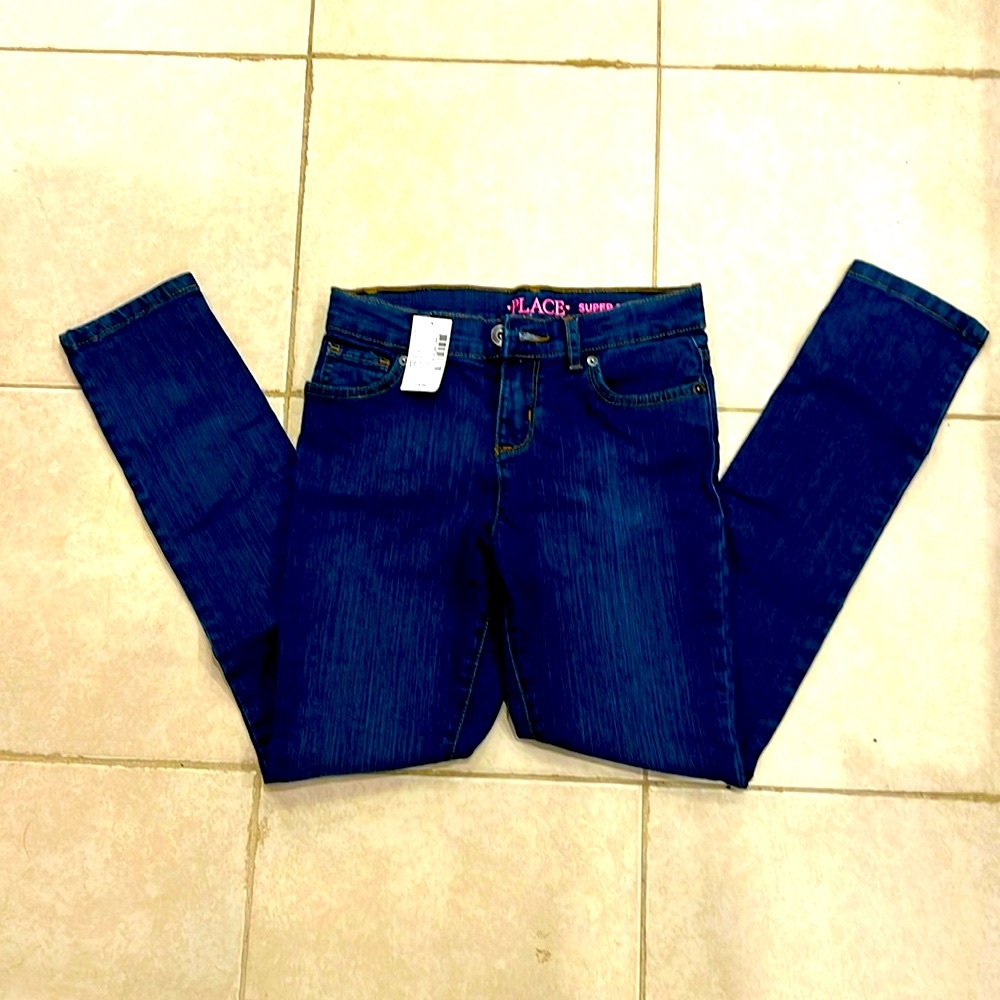 Brand new girl blue jean with tags: Size 10